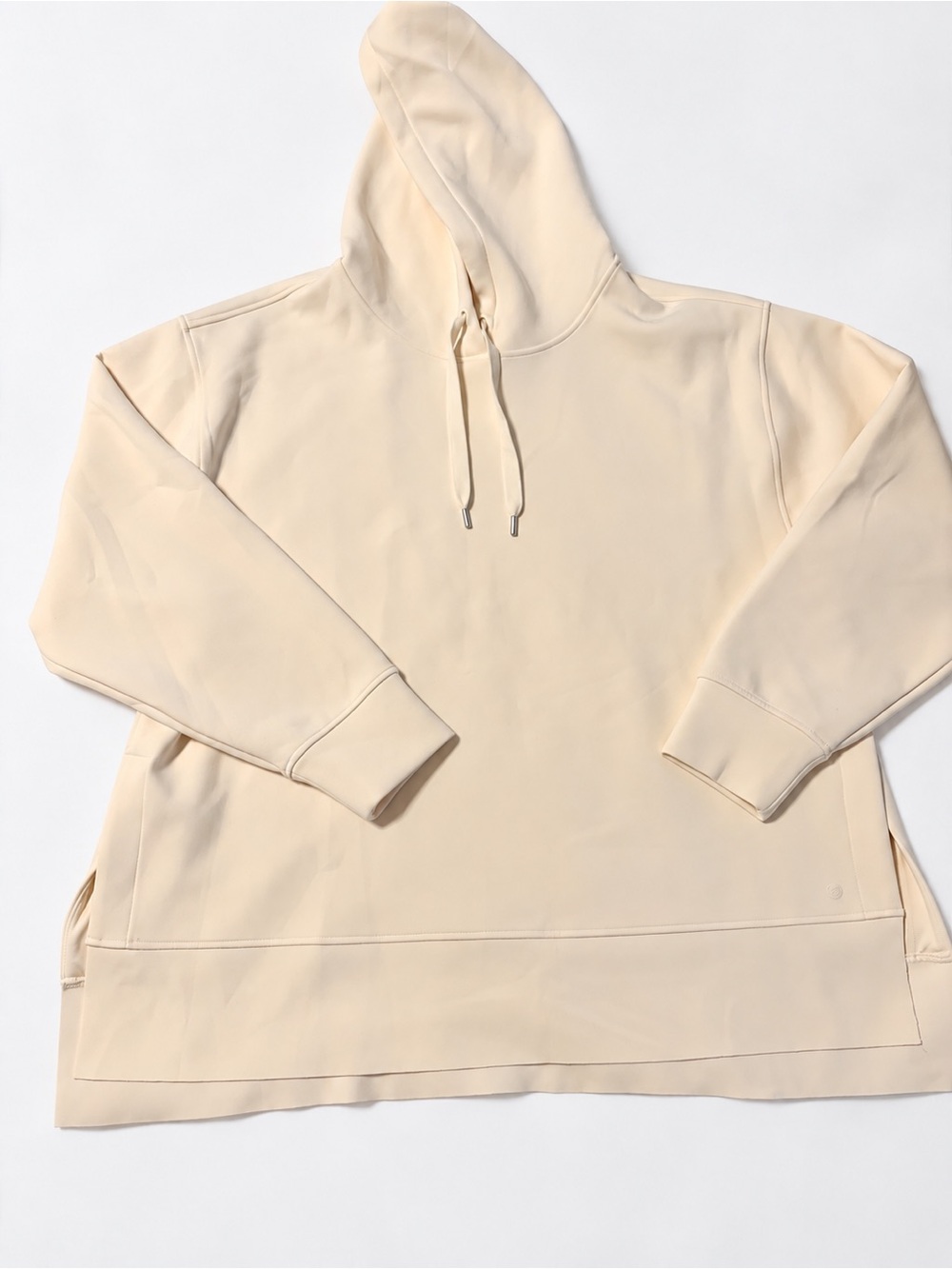 Calia Soft Scuba XL Ivory Hoodie Pullover Lightweight Stretch Athleisure